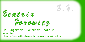 beatrix horowitz business card